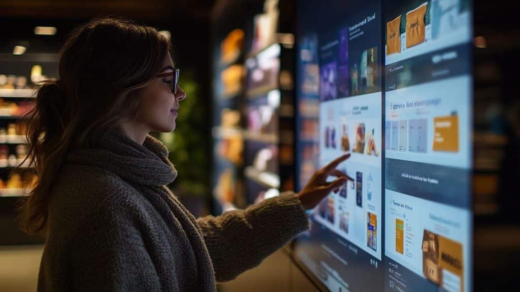 Intégration de technologies en magasin : miroirs intelligents et bornes interactives